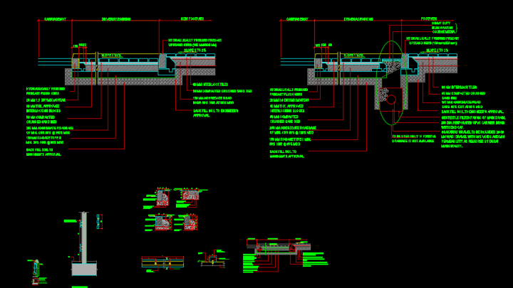 Pavement Details Autocad Drawing