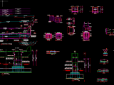 Reinforcement Details for Bridge Pier Autocad Drawing