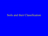 Soils and their Classification