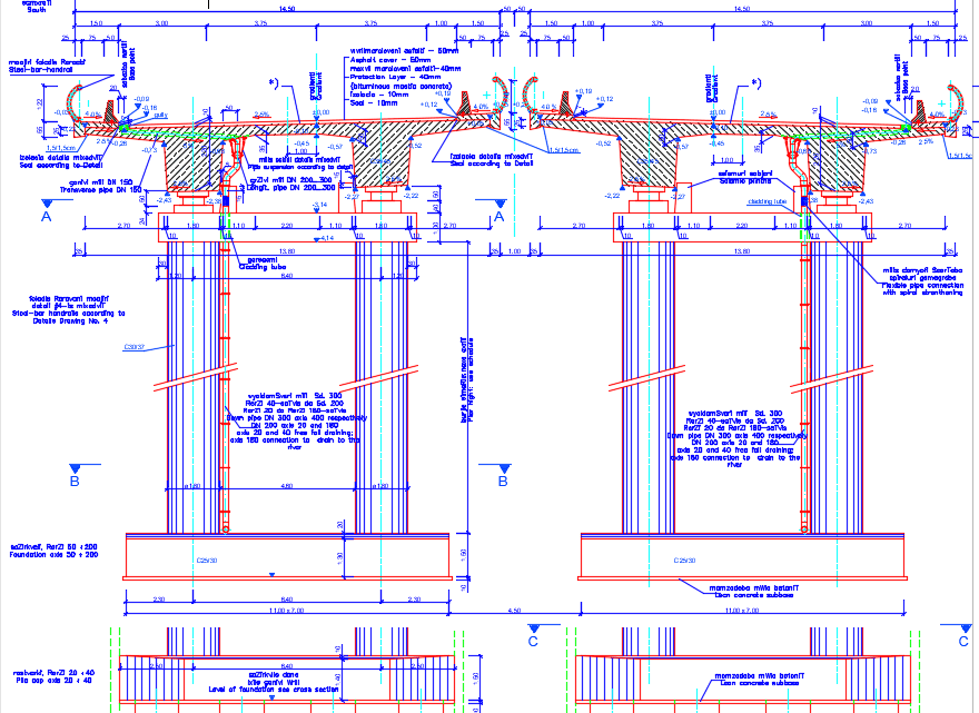 Standard Pier View Autocad Free Drawing