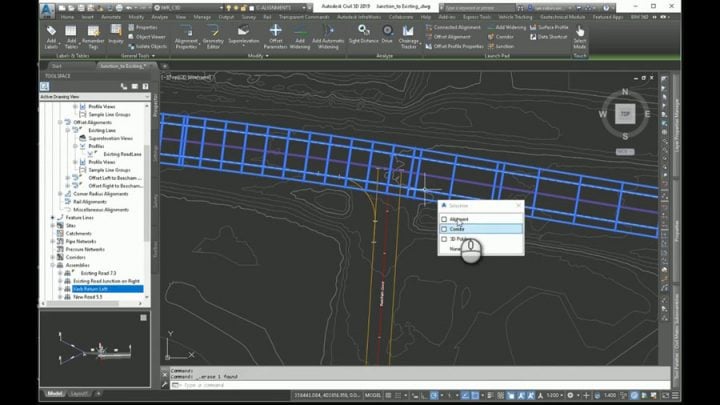 Tying into an Existing Road with AutoCAD Civil 3D