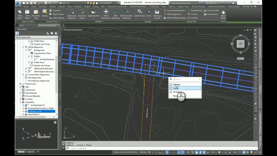 Tying into an Existing Road with AutoCAD Civil 3D