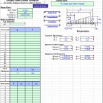 Continuous and Single Beam Analysis Spreadsheet