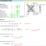 Coupling Beam Design Excel Sheet