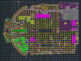 Ground Floor Steel Structural Layout Autocad Drawing