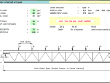 Joist Girder - Vulcraft or Equial Excel Sheet