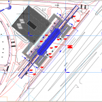 Metro Station General Arrangement and Layout Site Plan Autocad Drawing