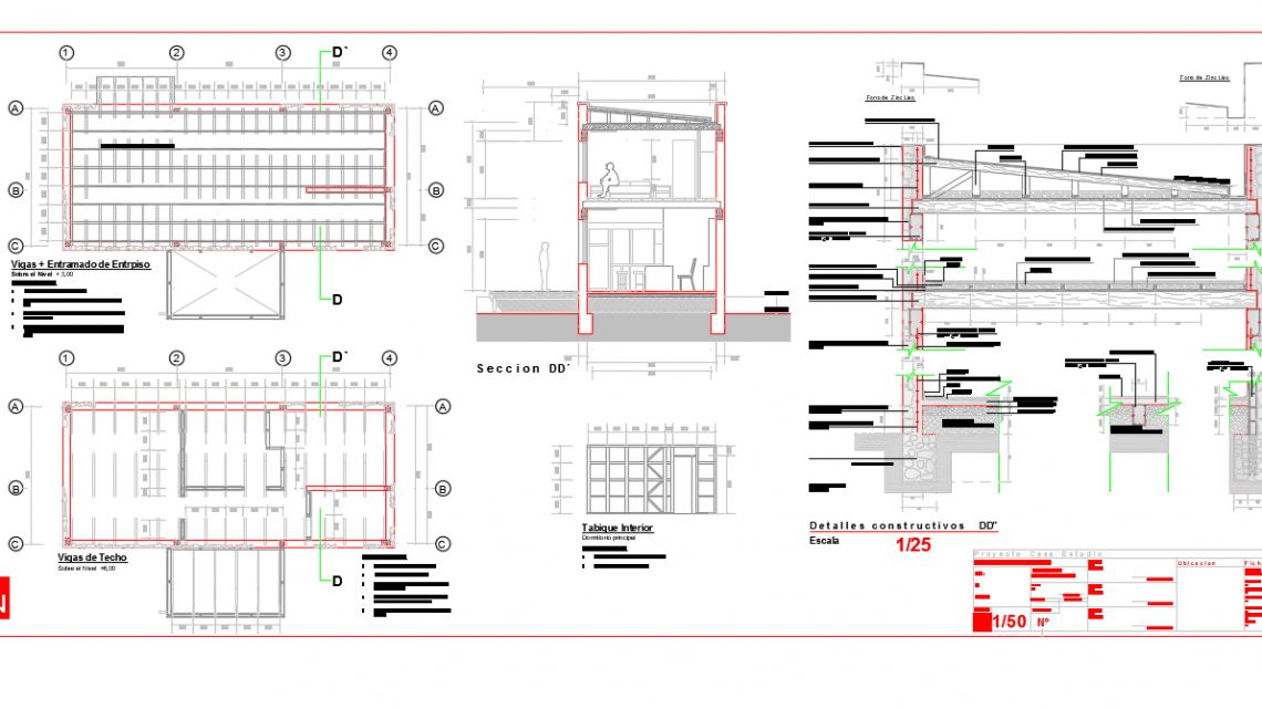 Mezzanine Constructive Details Free Autocad