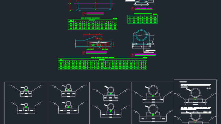 Pipe Culvert Details Autocad Drawing