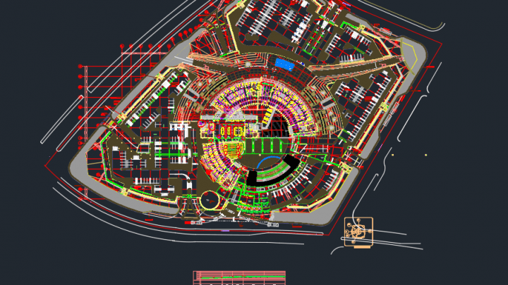 Pedestrian Ramps Profil and Layout Plan Autocad DWG File