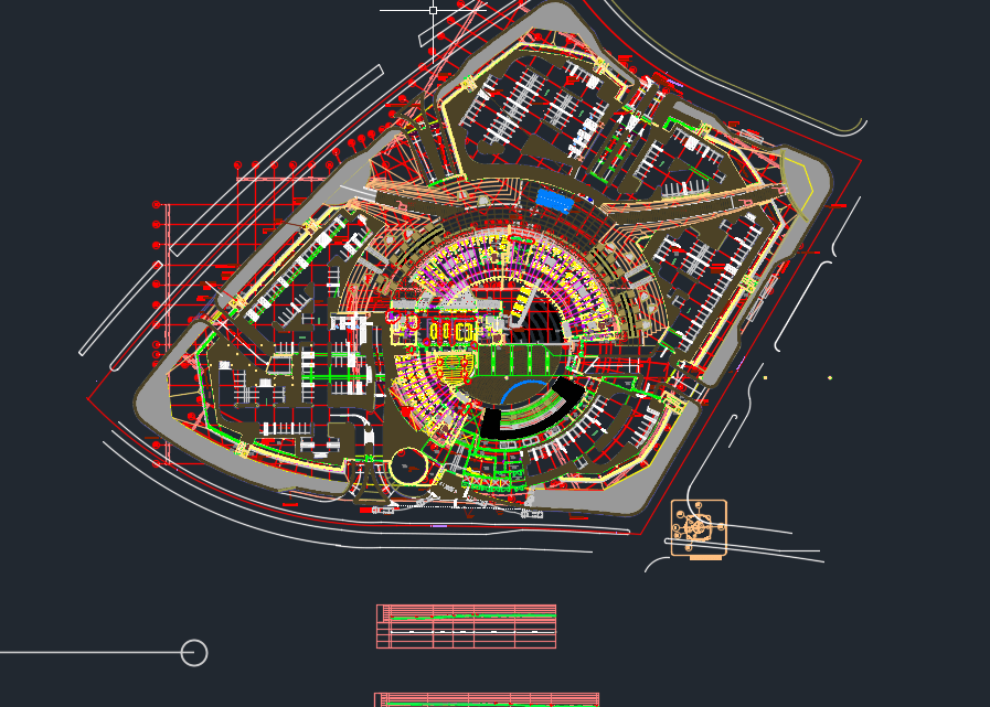 Pedestrian Ramps Profil and Layout Plan Autocad DWG File