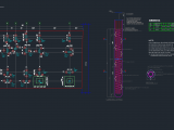 Pile Layout Plan and Section Detail Autocad Drawing