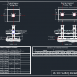 Reinforced Concrete Footing Details Autocad Drawing