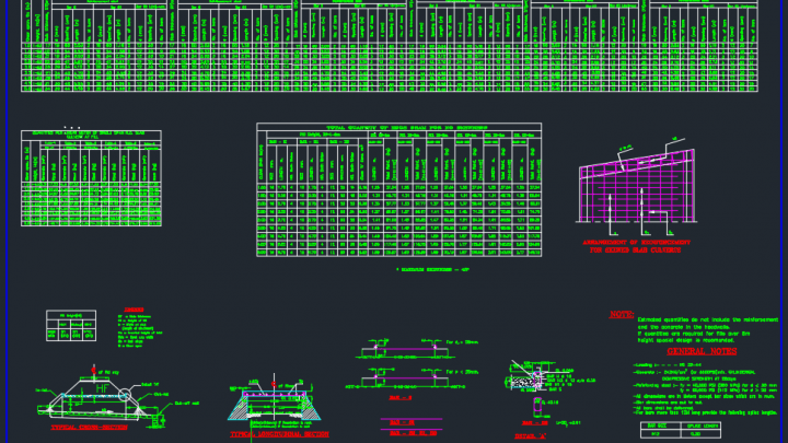 Slab Culvert Detail Autocad Drawing