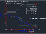 Staircase Details Autocad DWG File