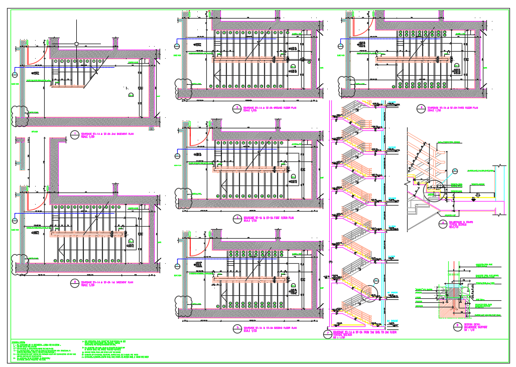 Staircase Section Detail  Designs CAD