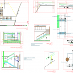 Stairs and Balustrades details Autocad DWG File