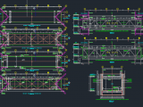 Steel Bridge Layout and Cross Section Autocad Drawing