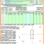 Stresses Beneath Pads Under Eccentric Loads, Shears and Moments Spreadsheet