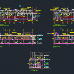 Substation Basement Floor Details Autocad Drawing