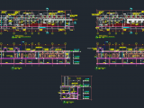 Substation Basement Floor Details Autocad Drawing