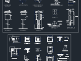 Tower Guard Booths Free Autocad Drawing