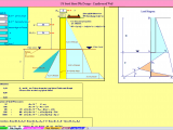 US Steel Sheet Pile Design - Cantilevered Wall Spreadsheet