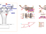 Viaduc Deck Postension Details Autocad DWG File