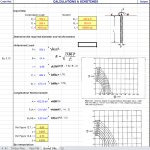 Bored Pile Design Foundation Excel Sheet