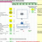 Reinforced Rectangular Concentric Concrete Footing Design Spreadsheet