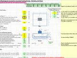 Reinforced Rectangular Conocentric Concrete Footing Design Spreadsheet