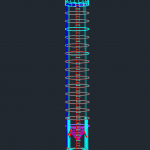 500 Tons Silo 3D Frame – Autocad Drawing