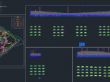 City Road Plan, elevation profil and cross section Autocad Drawing