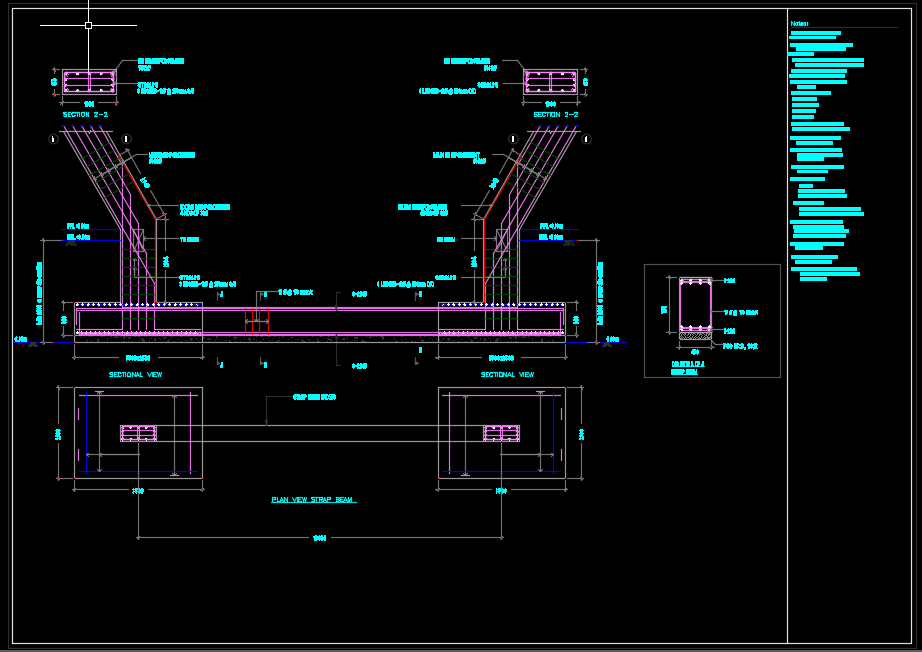 Foundation Tie Beam And Strap Beam Details Autocad Drawing Foundation Tie Beam And Strap Beam Details Autocad Drawing