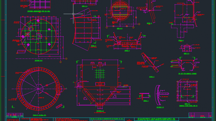 Structural Details Of Clinker Unburnt Silo – Autocad Drawing