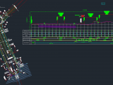 U-Turn Intersection Road Under Bridge - Autocad Drawing