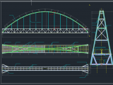 Bridge Across a River Autocad Free Drawing