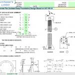 Concrete Pier (Isolated Deep Foundation) Design Spreadsheet Based on ACI 318-14