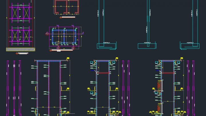 Elevator Reinforcement Free DWG Drawing