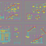 Metal Stair Details Autocad Drawing