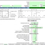 Prestressed Post-Tensioned Concrete Section Spreadsheet