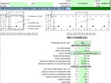 Prestressed Post-Tensioned Concrete Section Spreadsheet