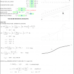 Steel Beam Design Excel Sheet with Gravity Loading