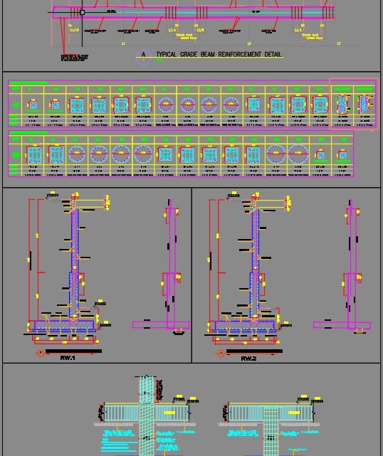 Typical Structure Details Autocad Drawing