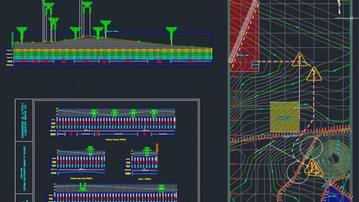 Airport Ring Road Plan Autocad Free Drawing