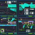 Airport Runway Drainage Elevation profil and Cross Section Autocad Details