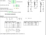 Column Deformation Compatibility Design Using Finite Element Method Spreadsheet