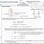 Design of Prestressed Double Tee Beams Spreadsheet