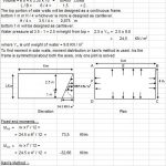 Design of Rectangular Water Tank Spreadsheet