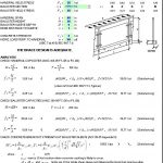 Handrail Design with Uniform and Concentrated Load Spreadsheet